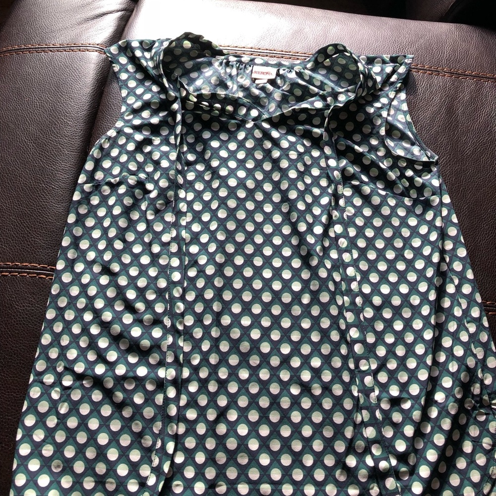 Merona tie neck blouse